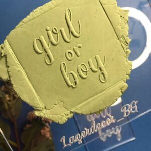 Щампа от плексиглас – Boy or Girl