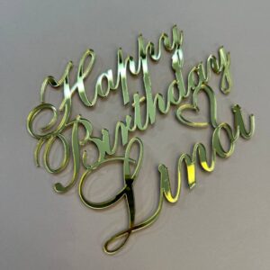 Топер за украса на торта – Happy Birthday